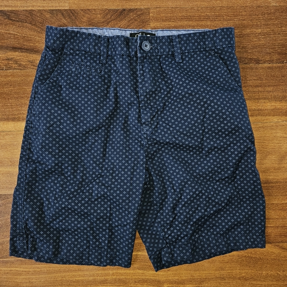 OR Oakridge Mens Blue Cotton flat front Shorts side pockets cotton mens 32x8